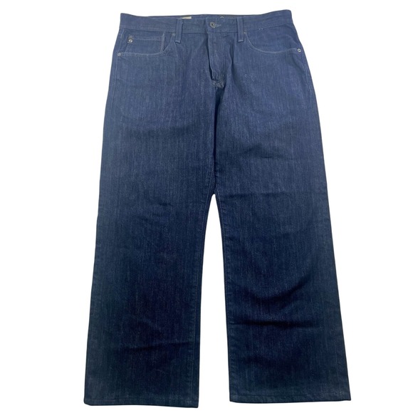 AG Adriano Goldschmied the hero Jeans Dark Wash Denim Straight Leg Pants - Picture 1 of 10